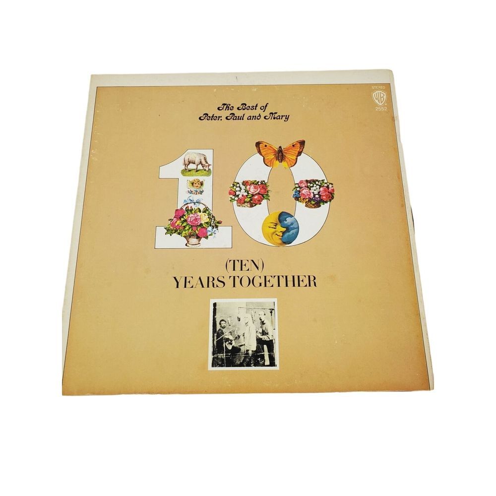 Vintage The Best of Peter Paul and Mary Folk Music Vinyl LP‎ Album GUC